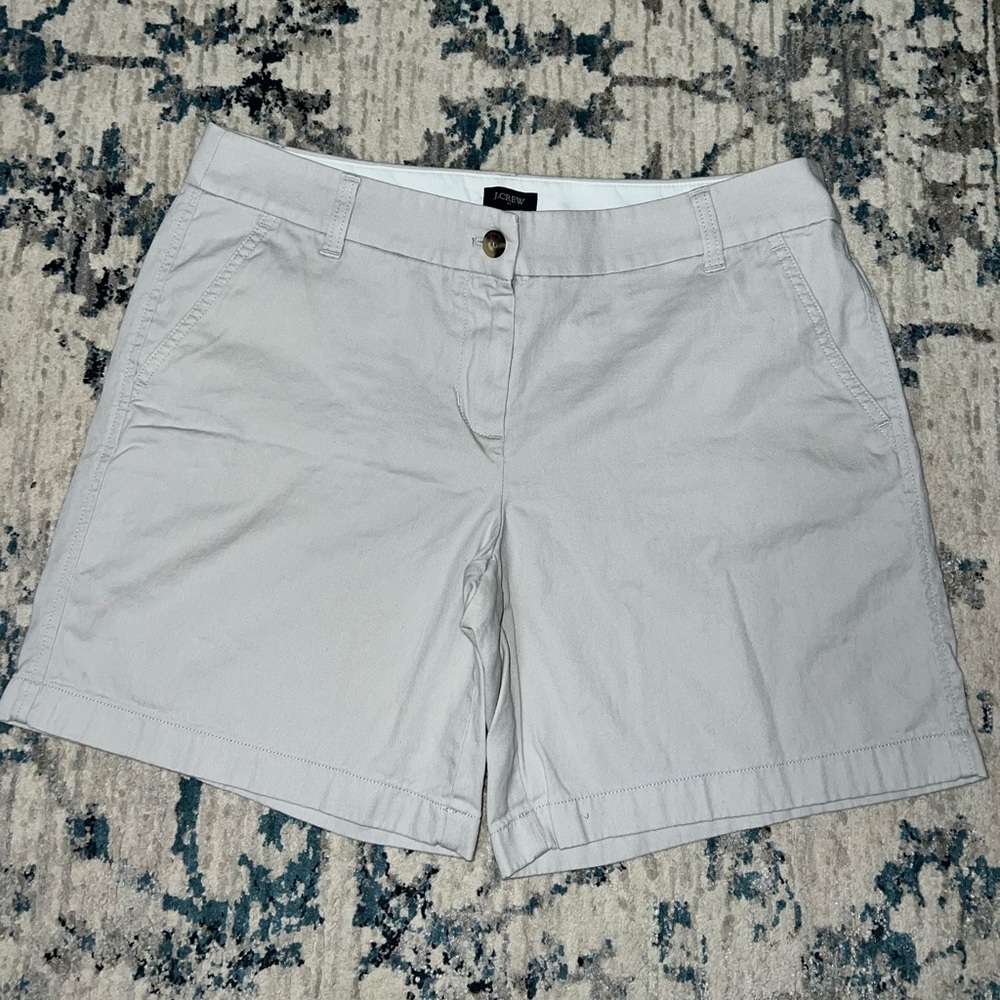 White Khaki Shorts